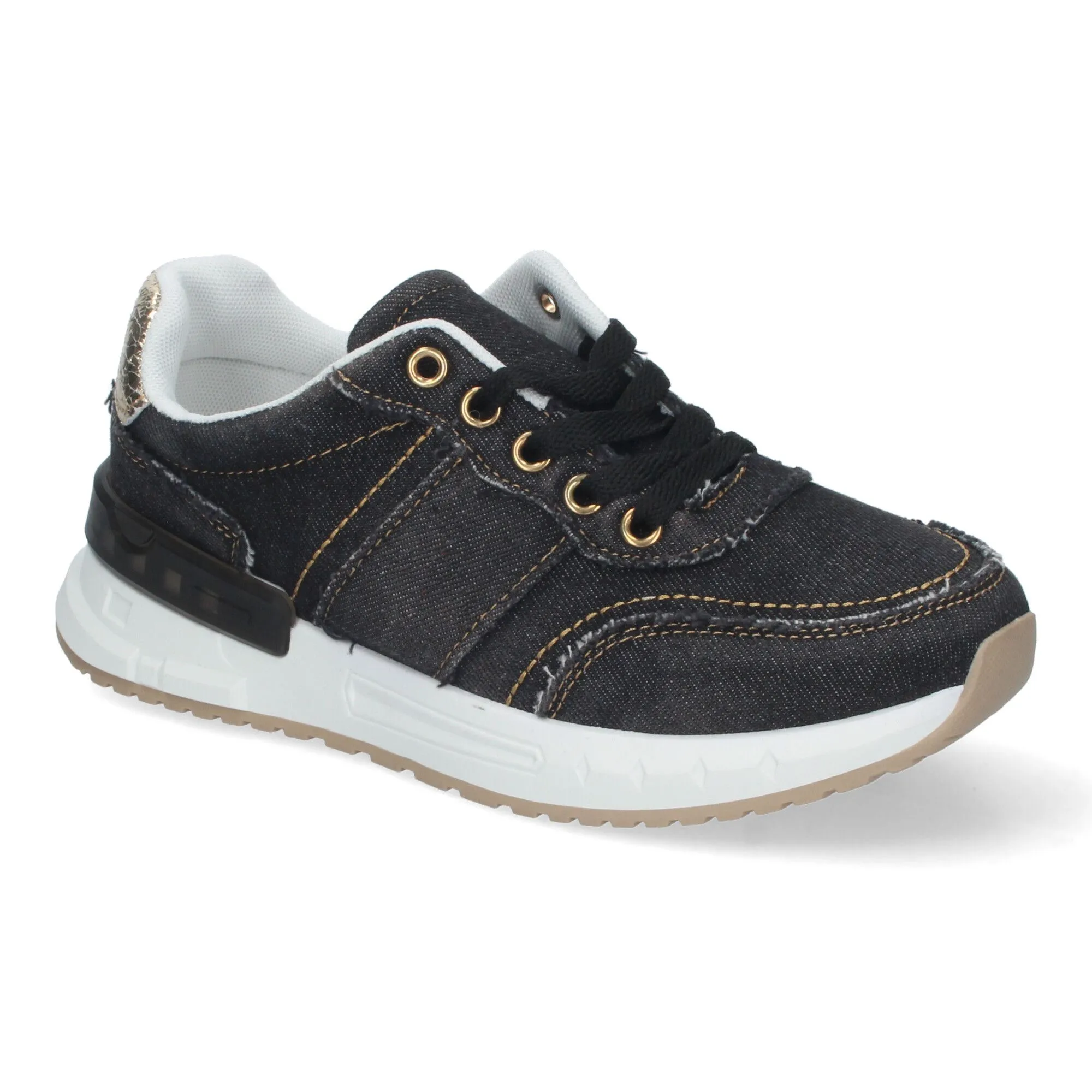 ZAPATILLAS PLATAFORMA DEPORTIVA VAQUERA COLOR NEGRO PARA MUJER XX56