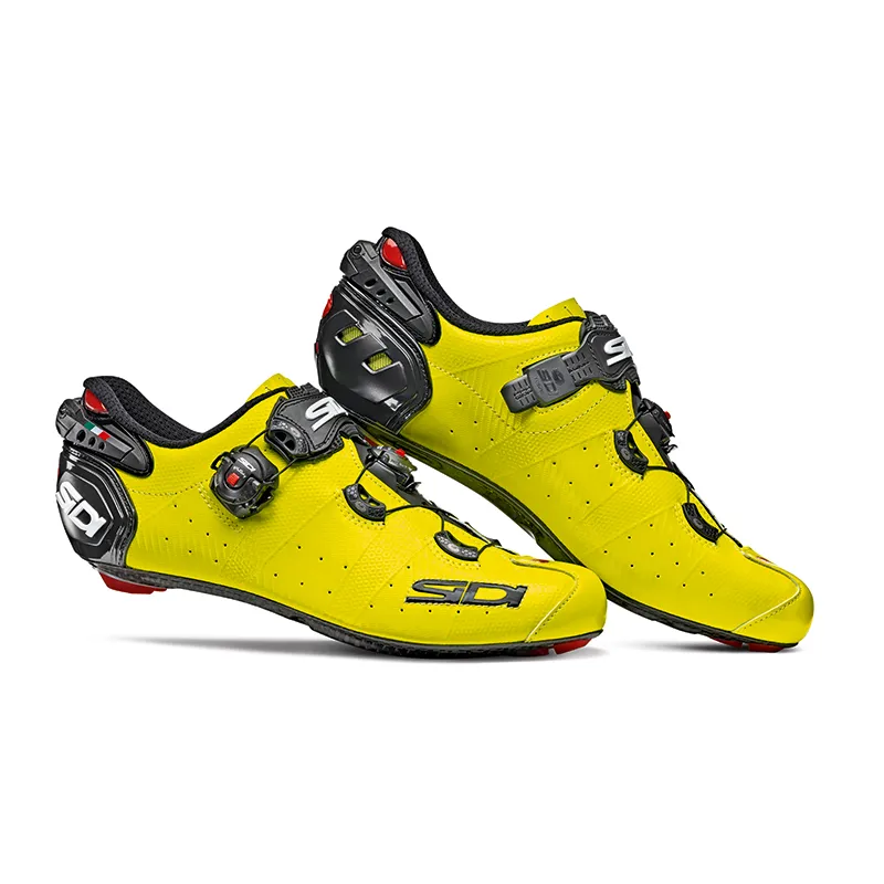 ZAPATILLAS SIDI WIRE 2 CARBON AMARILLO FL/NEG T45  683256