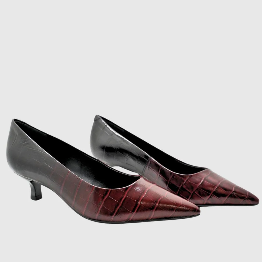 Zapato salón degradación burdeos | Capelli Rossi