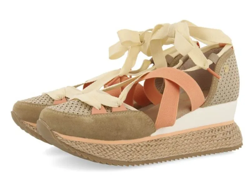 Zapatos Gioseppo 72191 textil beig
