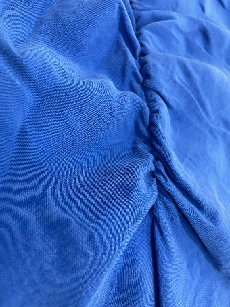 ZARA Vestido Midi Azul